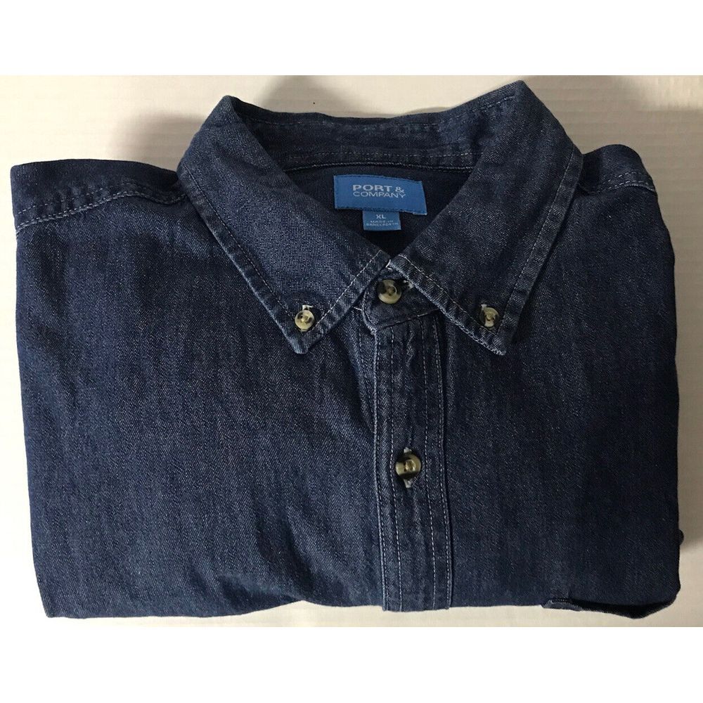 Port & Company LS‎ Button Up Blue XL